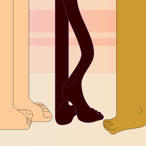 Ilustração de diferentes tipos de pernas e corpos de pessoas.